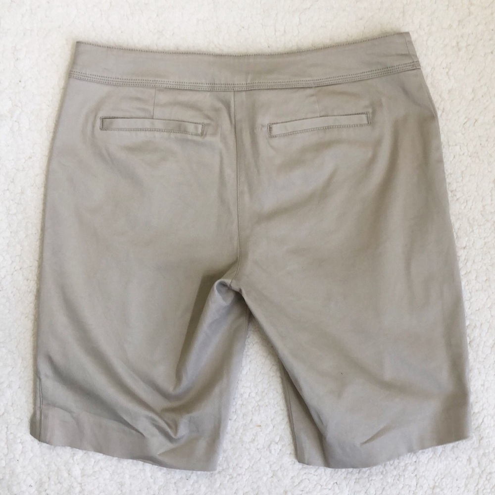 Cache Khaki Tan Bermuda Shorts Sz 8 - Picture 2 of 8